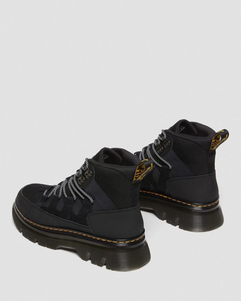 Dr Doc Martens Boury Cuero Casuales Boots (Ajax+Extra Tough 50/50) Negros | WS80-S8MF