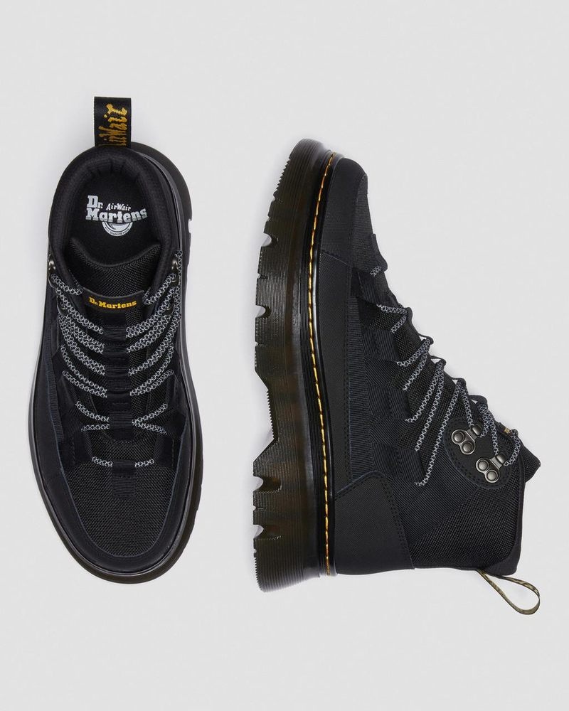 Dr Doc Martens Boury Cuero Casuales Boots (Ajax+Extra Tough 50/50) Negros | WS80-S8MF