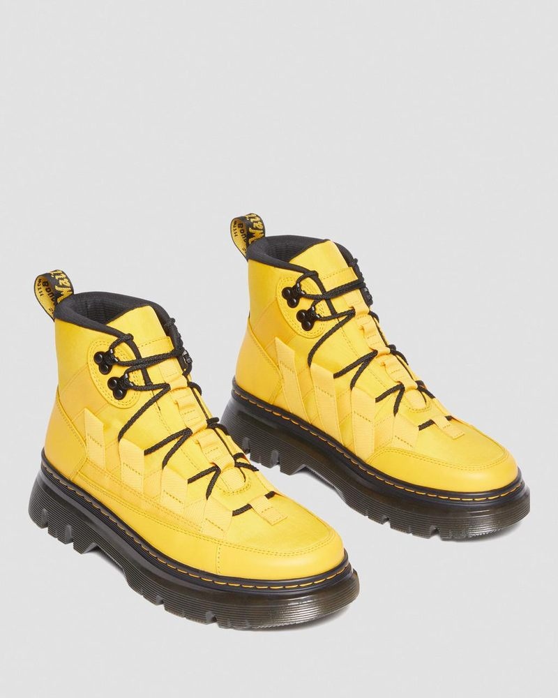 Dr Doc Martens Boury Nylon & Cuero Casuales Boots (Cyclone Nylon+Lapstone) Amarillos | LJ02-R1BM