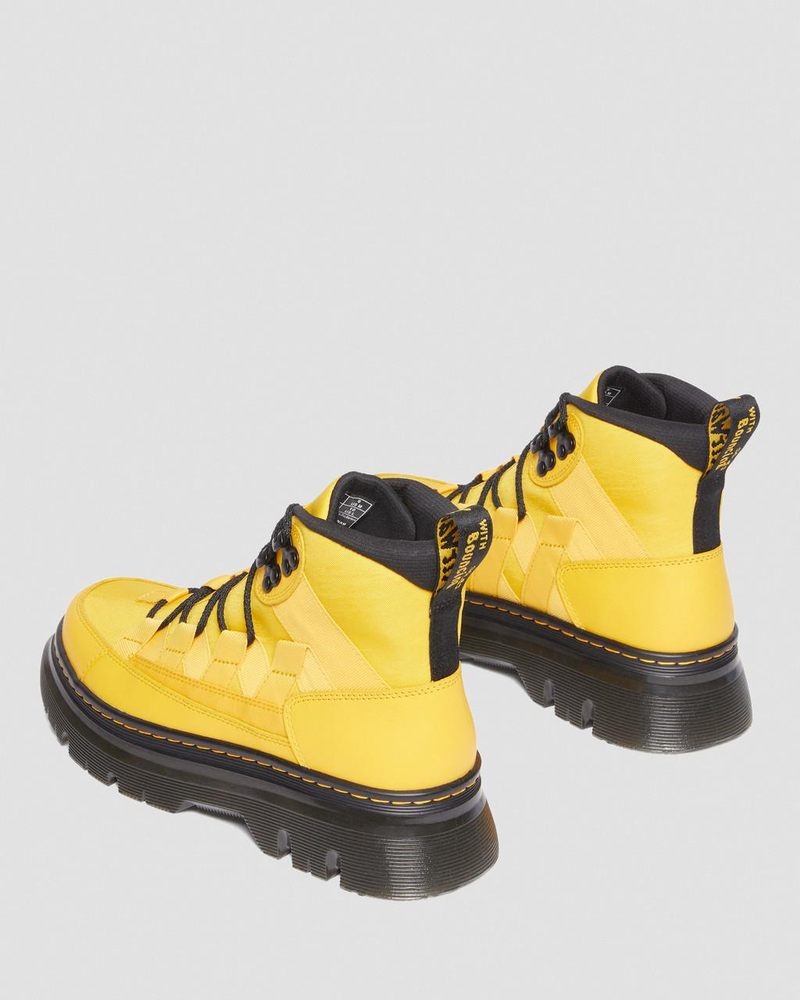 Dr Doc Martens Boury Nylon & Cuero Casuales Boots (Cyclone Nylon+Lapstone) Amarillos | LJ02-R1BM