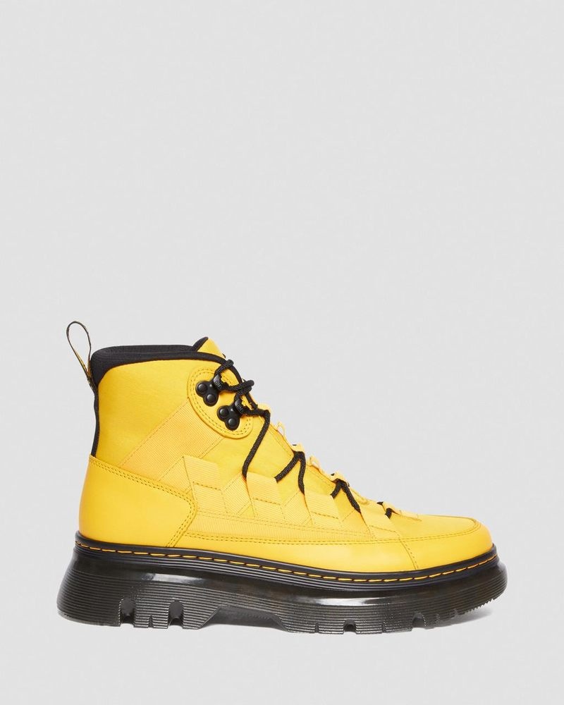 Dr Doc Martens Boury Nylon & Cuero Casuales Boots (Cyclone Nylon+Lapstone) Amarillos | LJ02-R1BM