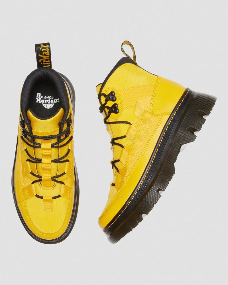 Dr Doc Martens Boury Nylon & Cuero Casuales Boots (Cyclone Nylon+Lapstone) Amarillos | LJ02-R1BM