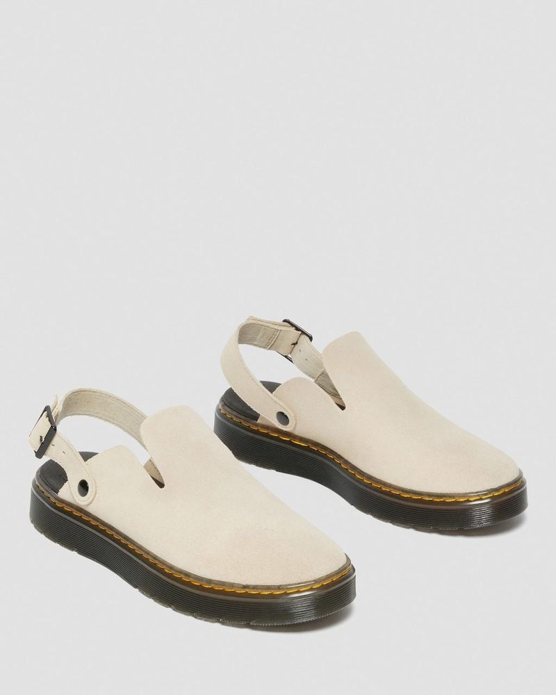 Dr Doc Martens Carlson Gamuza Casuales Destalonadas Mules (E.H.Gamuza) Sand | IP56-Z1HG