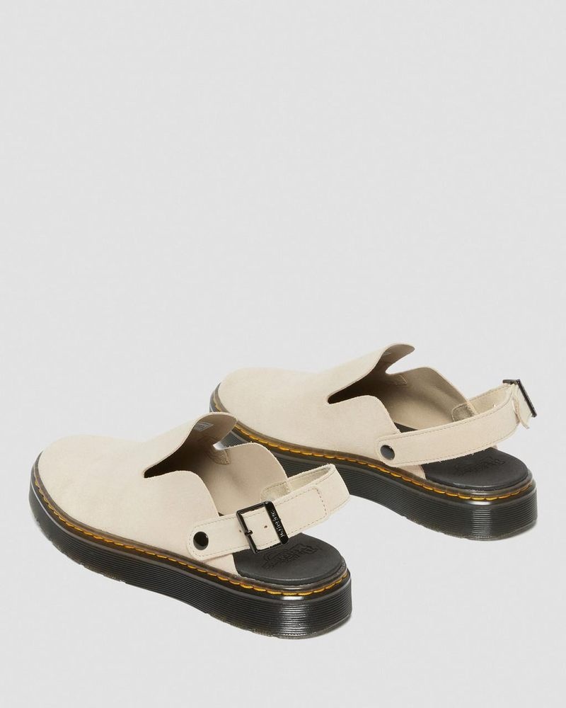 Dr Doc Martens Carlson Gamuza Casuales Destalonadas Mules (E.H.Gamuza) Sand | IP56-Z1HG