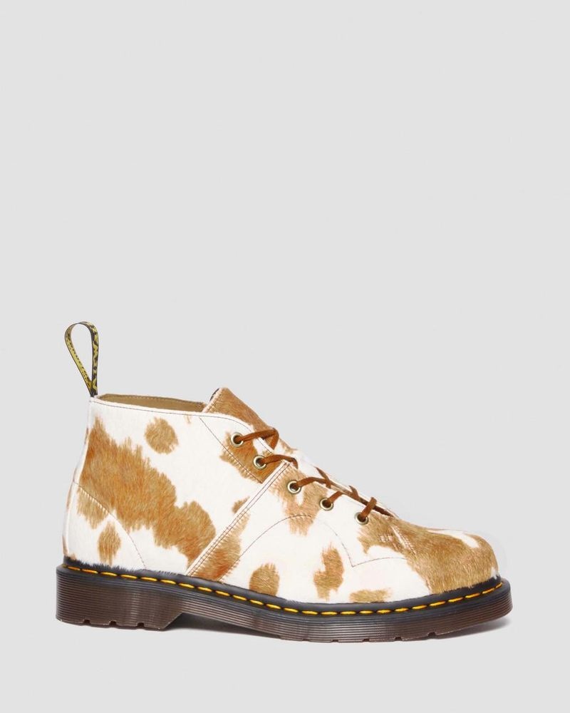 Dr Doc Martens Church Hair-On Cow Print Monkey Boots (Hair On) Jersey Cow Print | ME41-D7FK