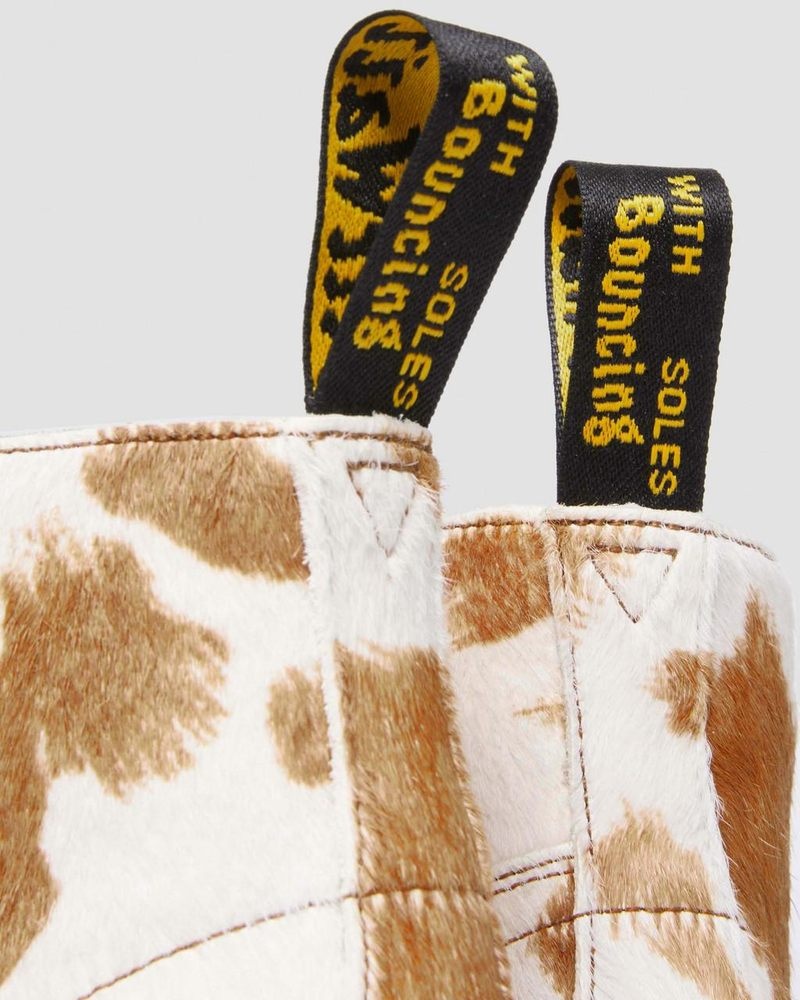 Dr Doc Martens Church Hair-On Cow Print Monkey Boots (Hair On) Jersey Cow Print | ME41-D7FK