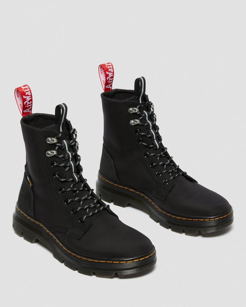 Dr Doc Martens Combs II Herschel Casuales Boots (Slippery Wp+Cordura Ballistic Nylon) Negros | VD03-O3WJ