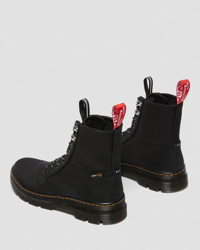 Dr Doc Martens Combs II Herschel Casuales Boots (Slippery Wp+Cordura Ballistic Nylon) Negros | VD03-O3WJ