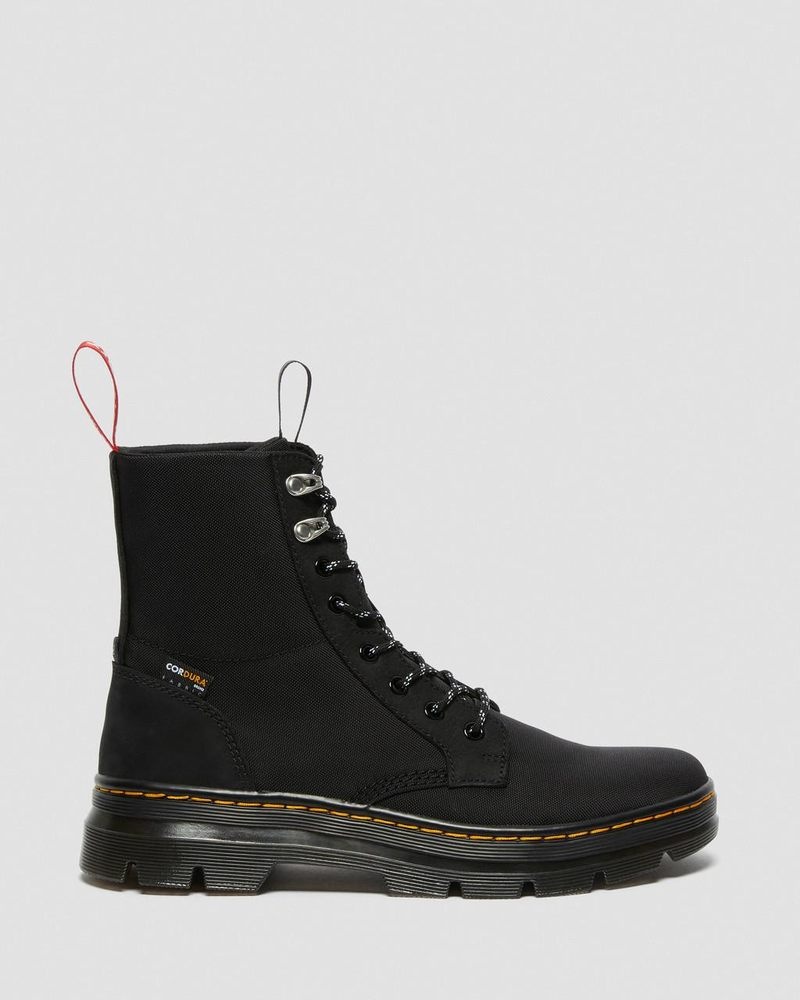 Dr Doc Martens Combs II Herschel Casuales Boots (Slippery Wp+Cordura Ballistic Nylon) Negros | VD03-O3WJ