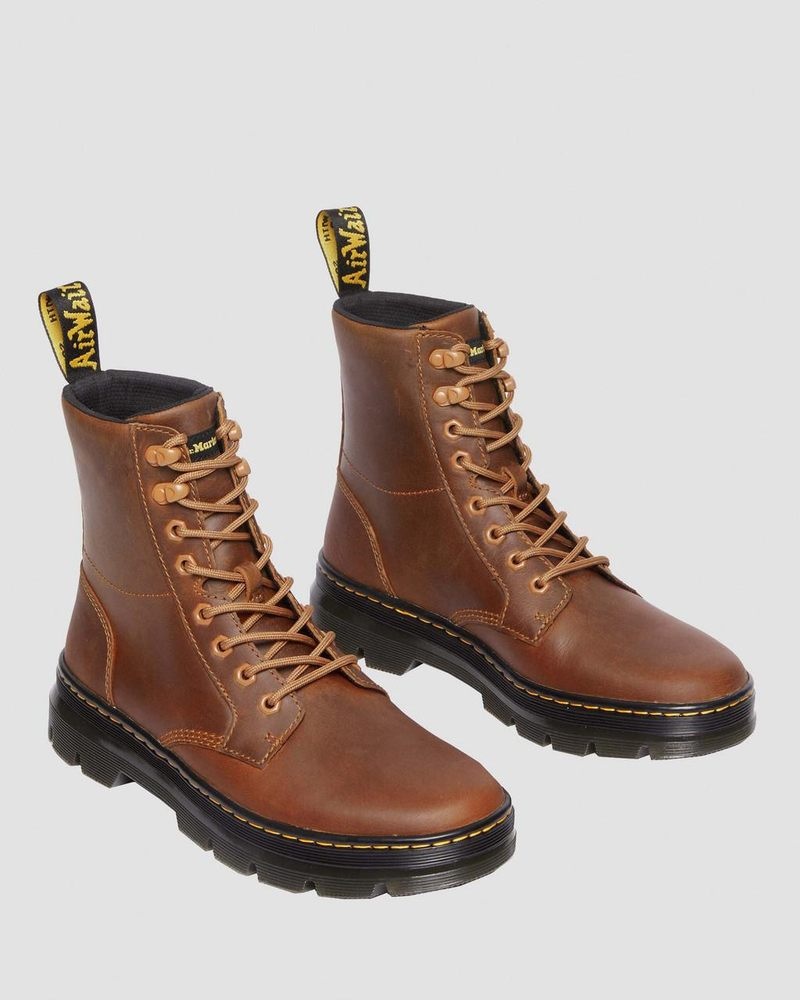 Dr Doc Martens Combs Pull Up Cuero Casuales Boots (Archive Pull Up) Warm Tan | LK79-T0LK