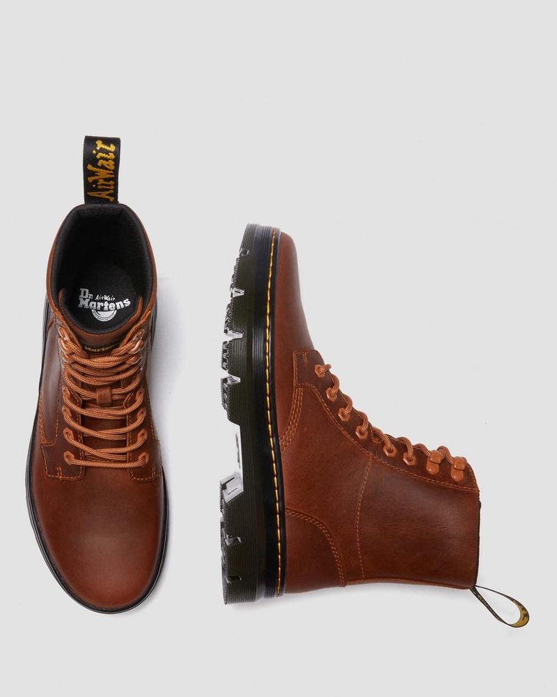 Dr Doc Martens Combs Pull Up Cuero Casuales Boots (Archive Pull Up) Warm Tan | LK79-T0LK