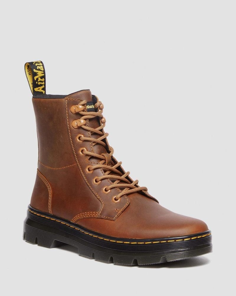 Dr Doc Martens Combs Pull Up Cuero Casuales Boots (Archive Pull Up) Warm Tan | LK79-T0LK