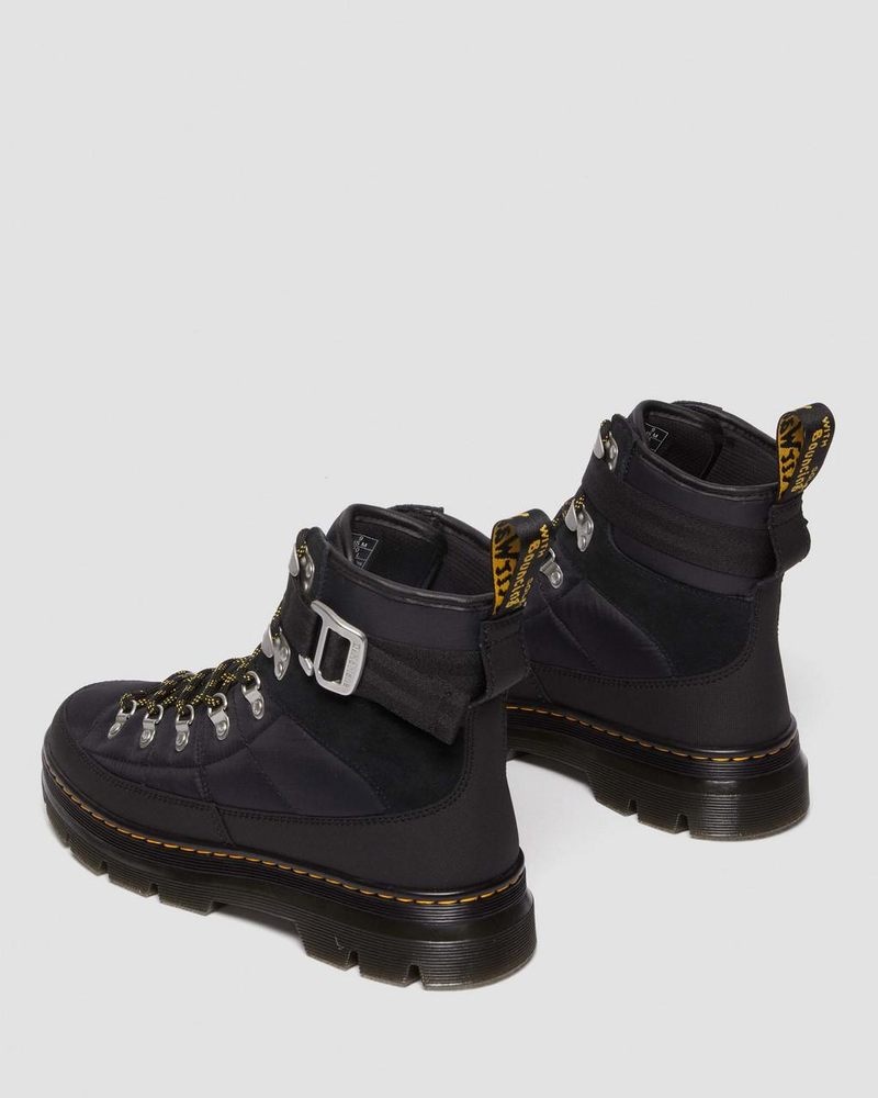 Dr Doc Martens Combs Tech Acolchado Casuales Boots Negros | ED07-F1UX