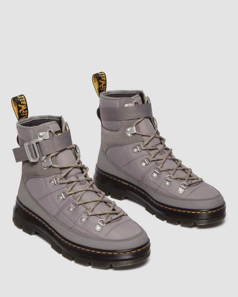 Dr Doc Martens Combs Tech Acolchado Casuales Boots Grises | RO22-E9XZ