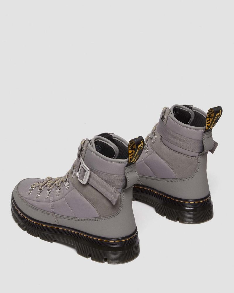 Dr Doc Martens Combs Tech Acolchado Casuales Boots Grises | RO22-E9XZ