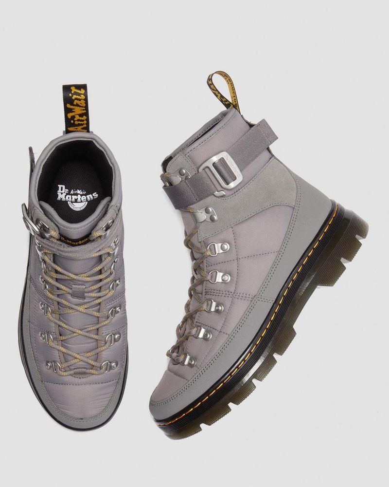 Dr Doc Martens Combs Tech Acolchado Casuales Boots Grises | RO22-E9XZ