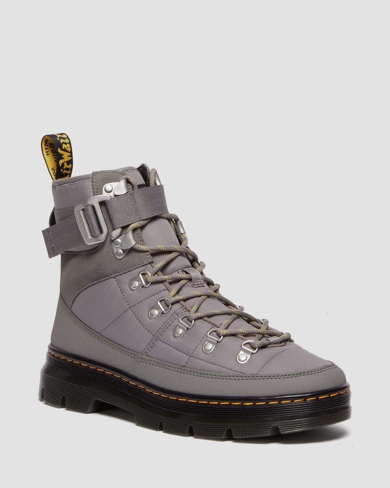 Dr Doc Martens Combs Tech Acolchado Casuales Boots Grises | RO22-E9XZ