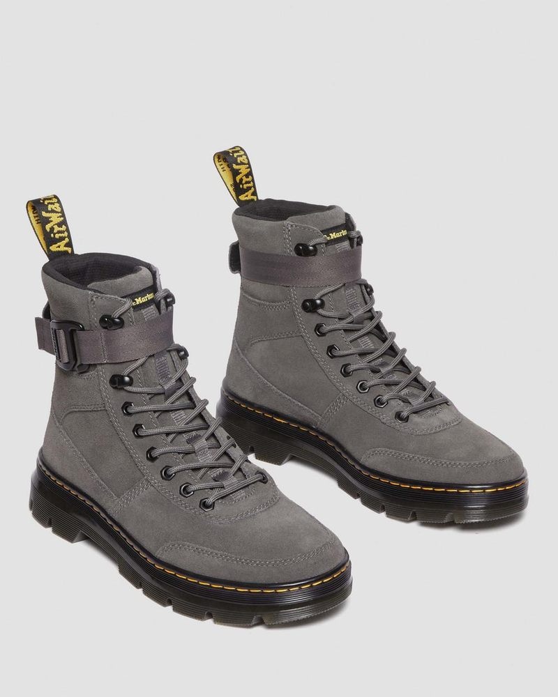 Dr Doc Martens Combs Tech Gamuza Casuales Boots (E.H.Gamuza) Gunmetal | PK70-K3JX