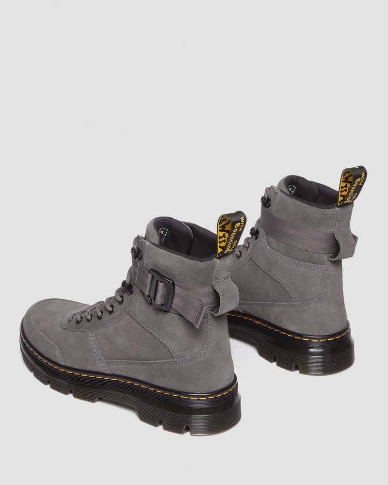 Dr Doc Martens Combs Tech Gamuza Casuales Boots (E.H.Gamuza) Gunmetal | PK70-K3JX