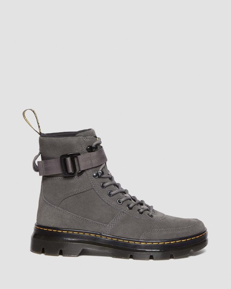 Dr Doc Martens Combs Tech Gamuza Casuales Boots (E.H.Gamuza) Gunmetal | PK70-K3JX