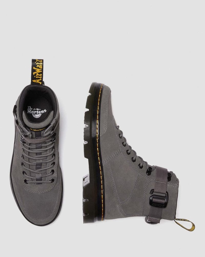 Dr Doc Martens Combs Tech Gamuza Casuales Boots (E.H.Gamuza) Gunmetal | PK70-K3JX