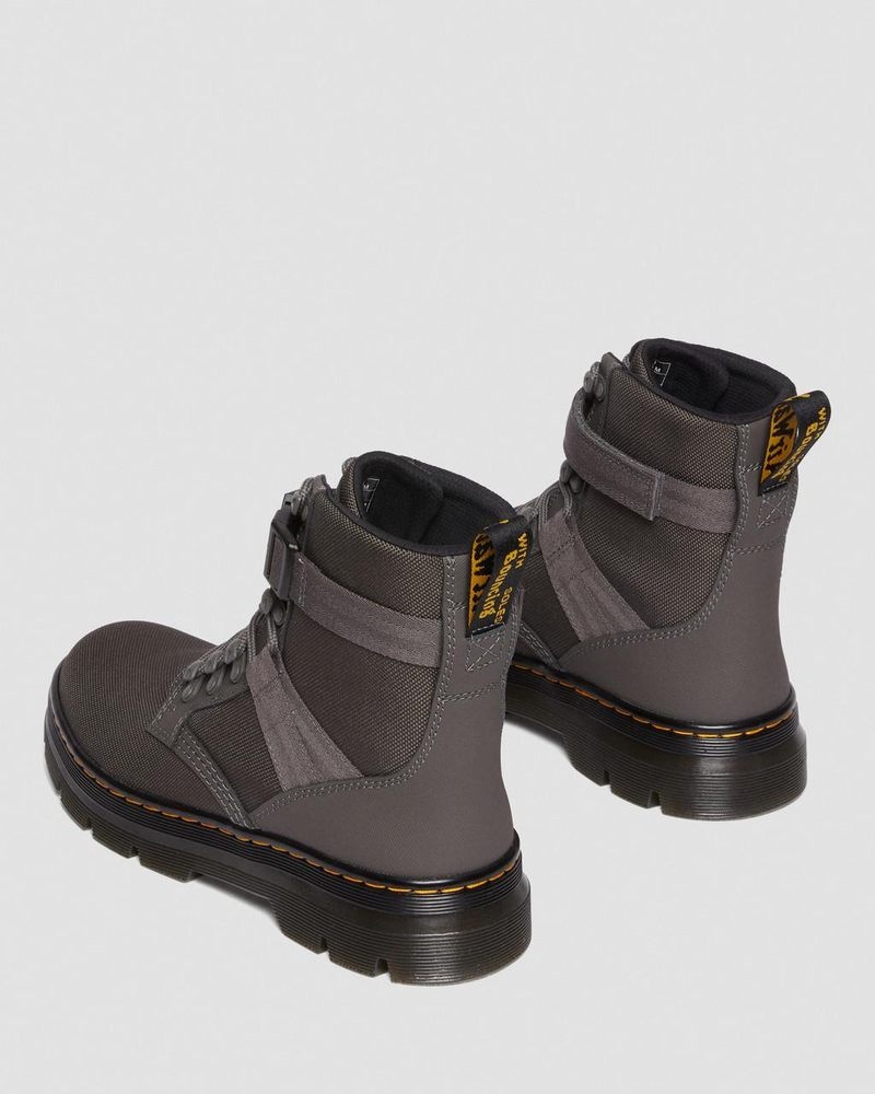 Dr Doc Martens Combs Tech II Extra Tough Utility Boots (Ajax+Extra Tough 50/50) Gunmetal | VW99-S8IP