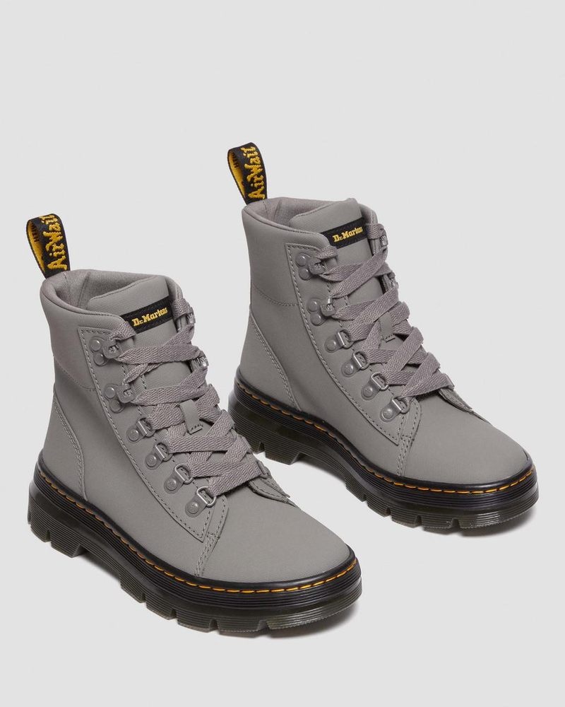 Dr Doc Martens Combs - Ajax Cuero Casuales Boots (Ajax) Grises | IG41-T2KJ