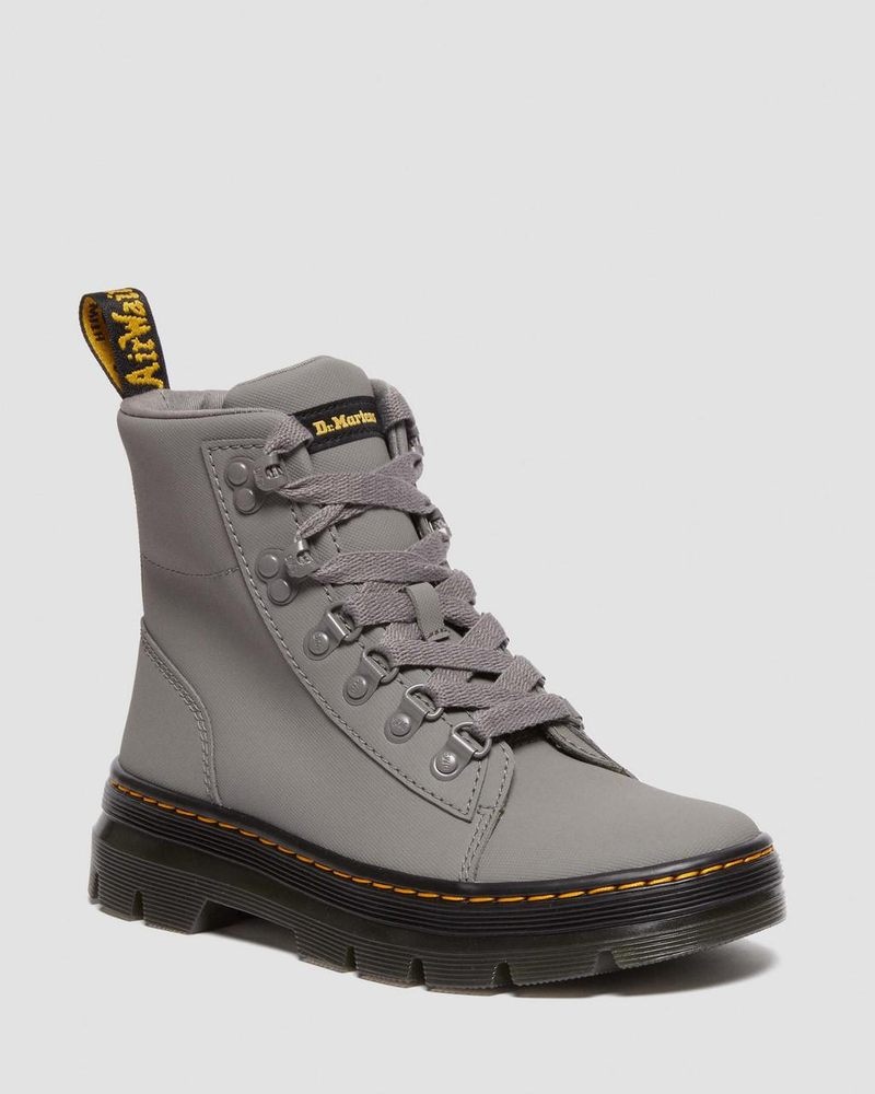 Dr Doc Martens Combs - Ajax Cuero Casuales Boots (Ajax) Grises | IG41-T2KJ