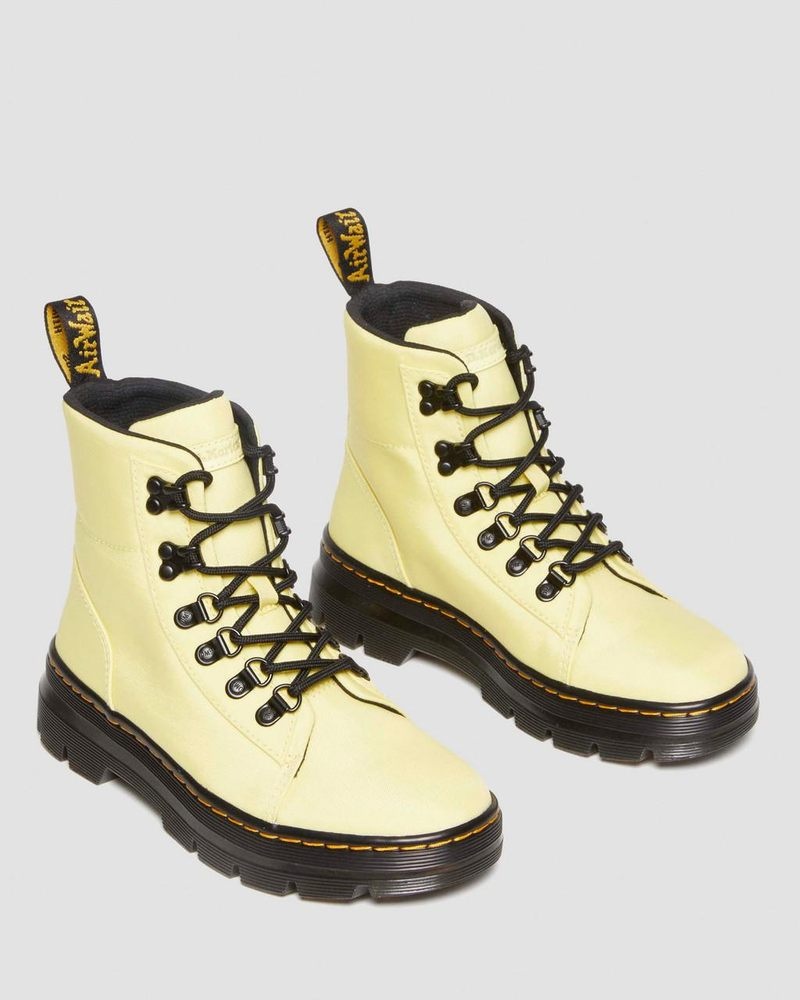 Dr Doc Martens Combs - Nylon & Cuero Casuales Boots (Cyclone Nylon) Azules Amarillos | MF56-J2MK