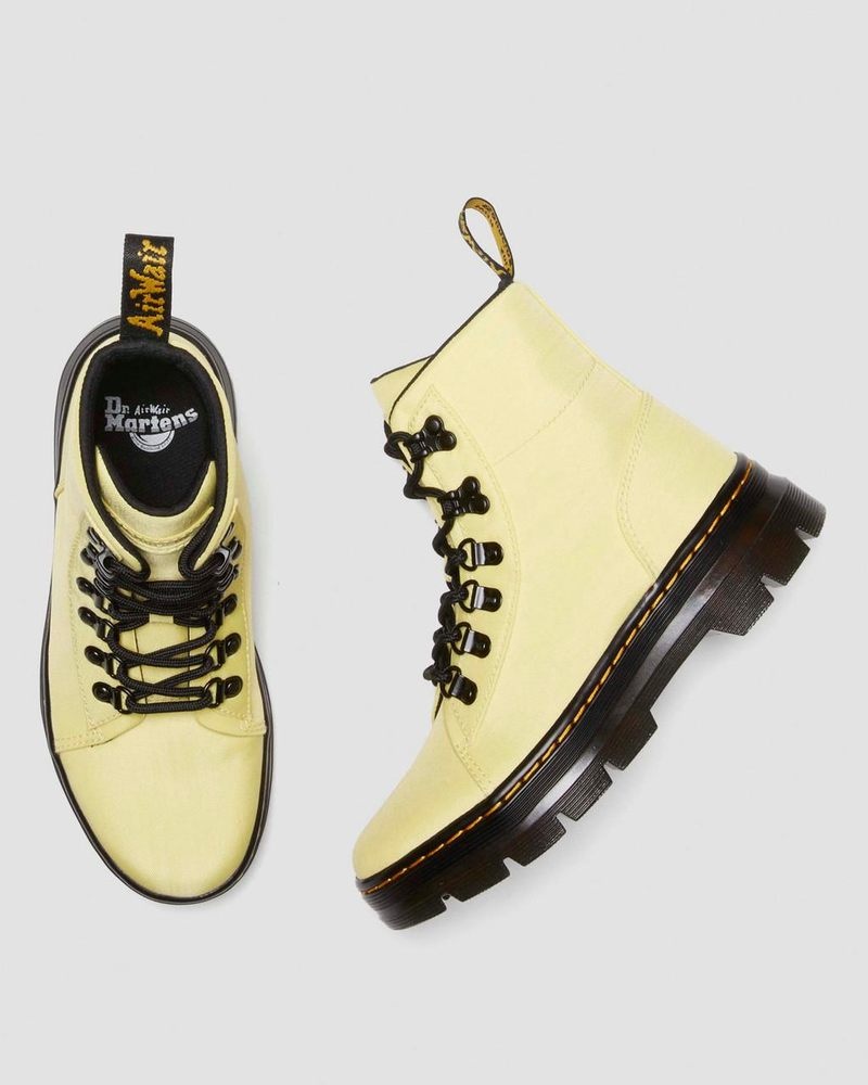 Dr Doc Martens Combs - Nylon & Cuero Casuales Boots (Cyclone Nylon) Azules Amarillos | MF56-J2MK