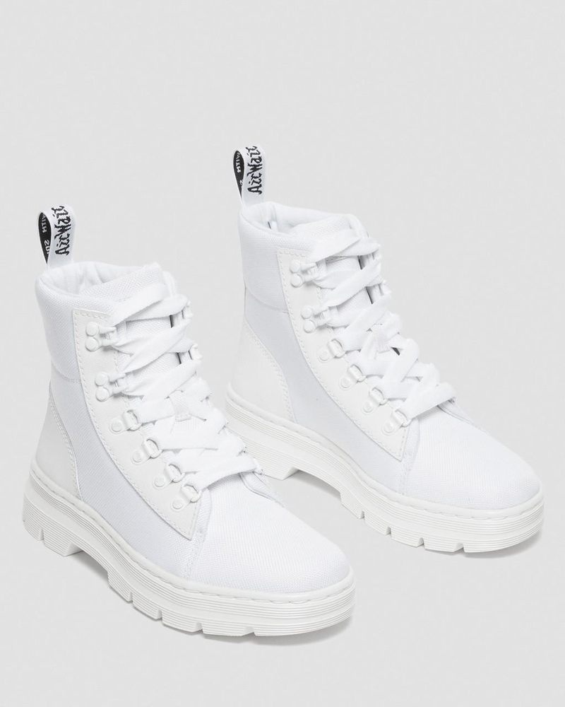 Dr Doc Martens Combs - Poly Casuales Boots (Ajax+Extra Tough Poly) Blancos | OG72-A5BO