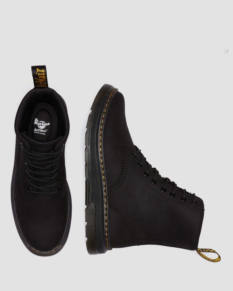 Dr Doc Martens Crewson Nubuck Cuero Everyday Boots (Buffbuck) | TT80-W9RK