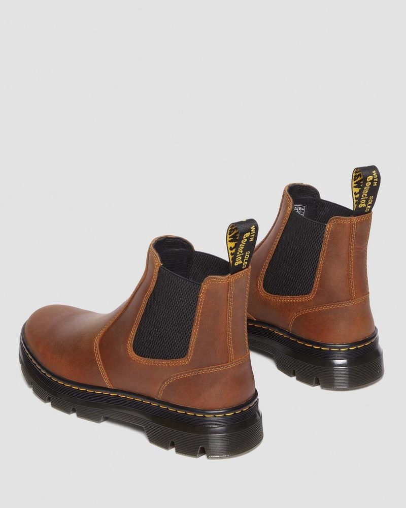 Dr Doc Martens Embury Pull Up Cuero Chelsea Boots (Archive Pull Up) Warm Tan | AU40-A6UT