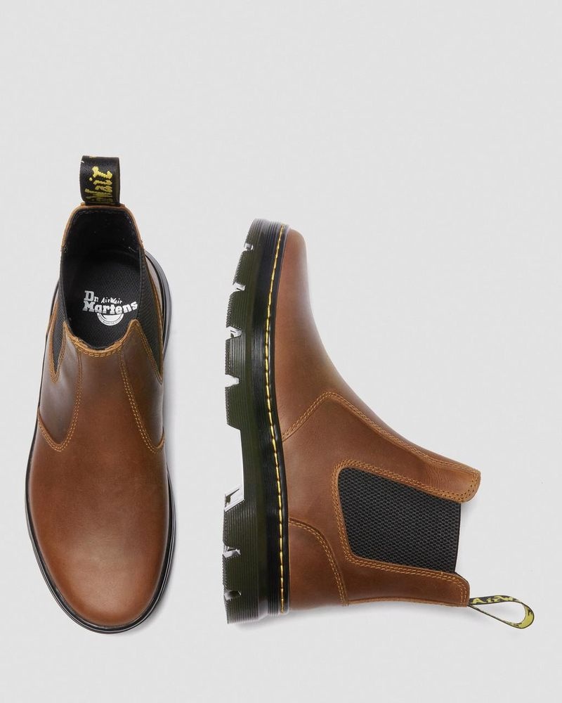 Dr Doc Martens Embury Pull Up Cuero Chelsea Boots (Archive Pull Up) Warm Tan | AU40-A6UT