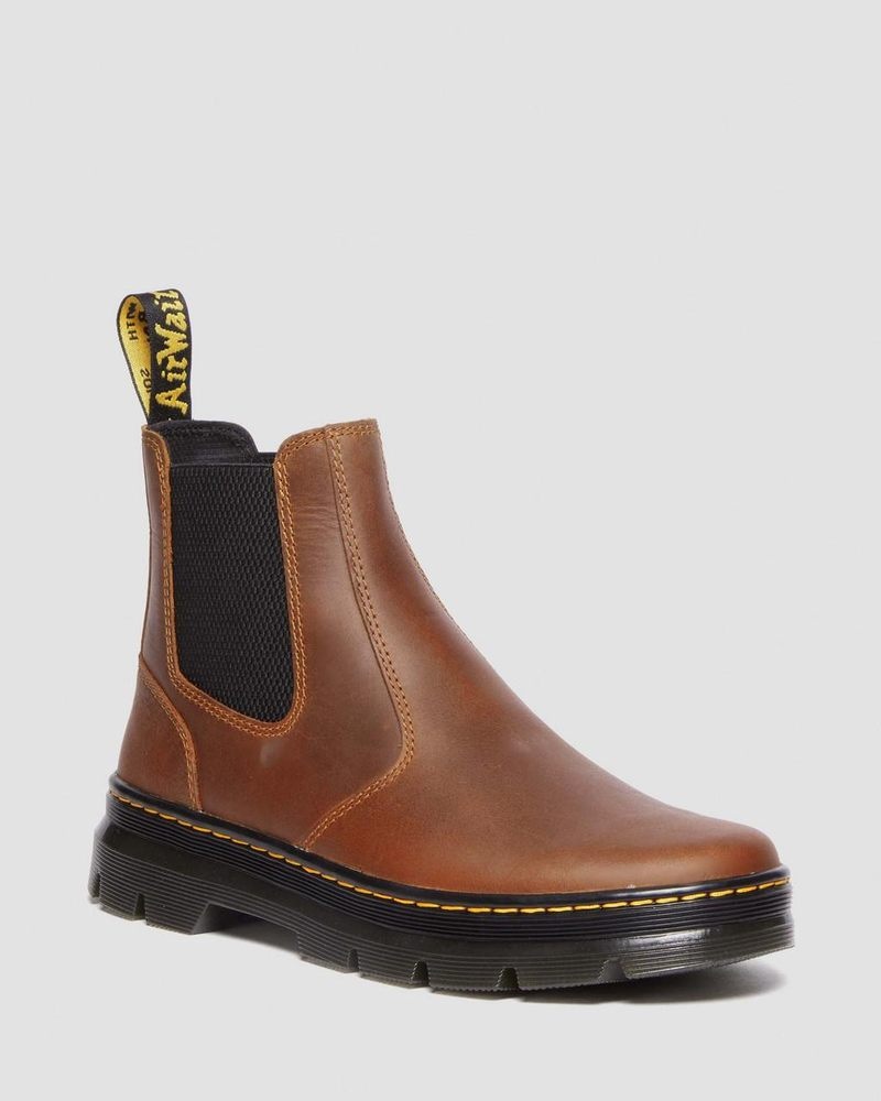 Dr Doc Martens Embury Pull Up Cuero Chelsea Boots (Archive Pull Up) Warm Tan | KD06-S0KP