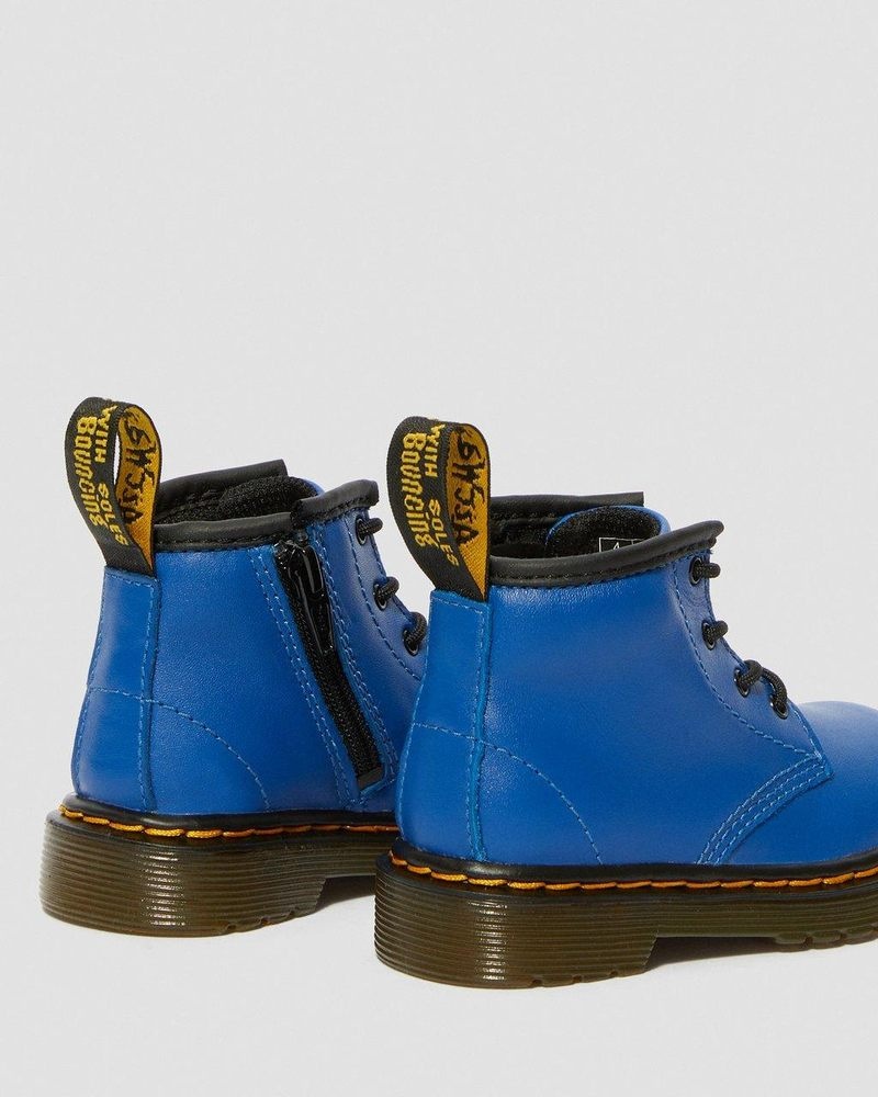 Dr Doc Martens Infant 1460 Cuero Encaje Up Boots (Romario) Azules | GO84-Z6KC