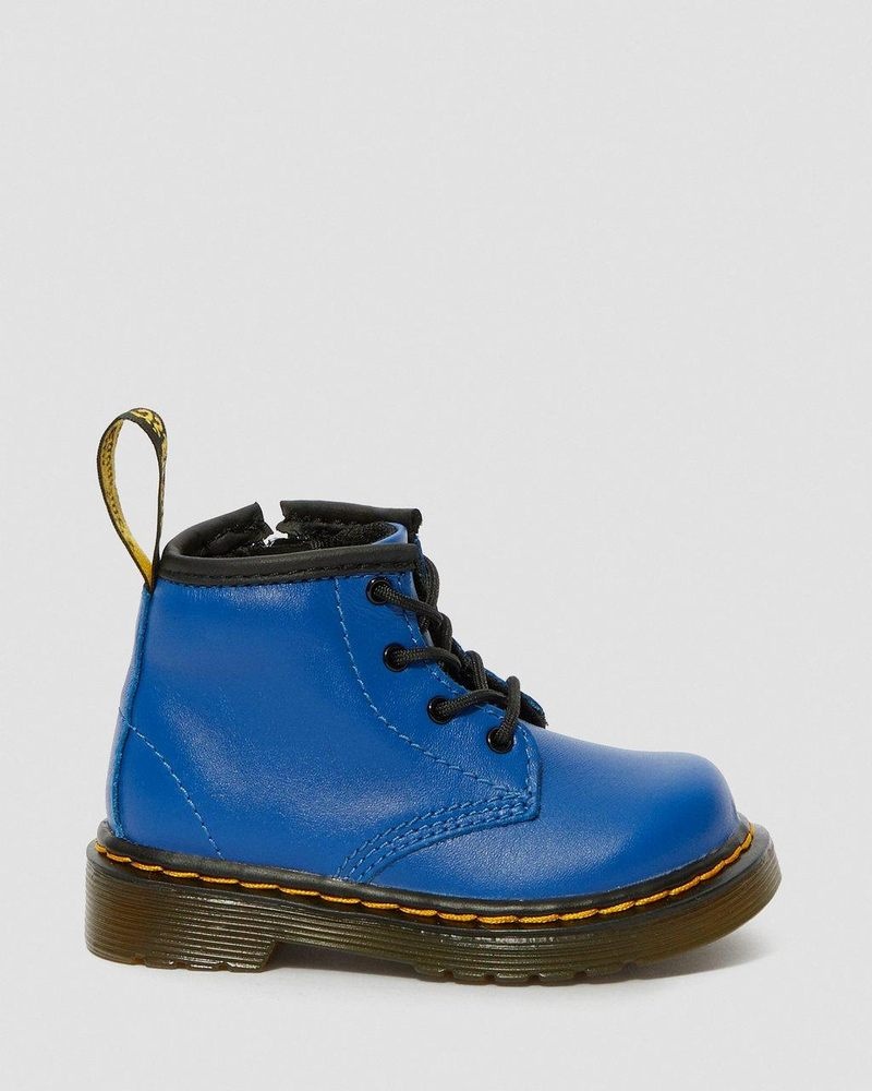 Dr Doc Martens Infant 1460 Cuero Encaje Up Boots (Romario) Azules | GO84-Z6KC