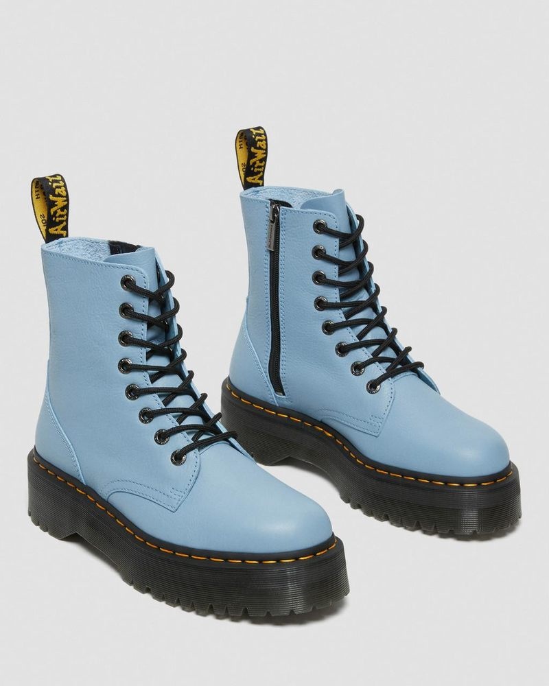 Dr Doc Martens Jadon III Boot Pisa Cuero Platforms (Pisa) Azules | BM43-M4GY