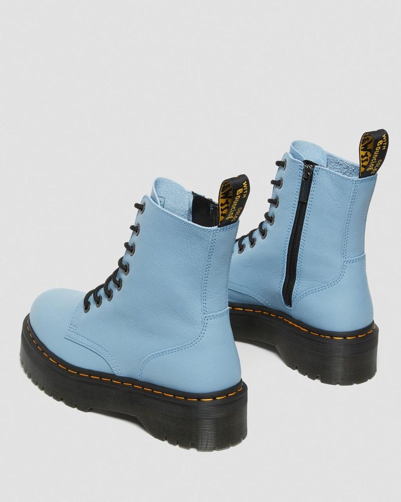 Dr Doc Martens Jadon III Boot Pisa Cuero Platforms (Pisa) Azules | BM43-M4GY