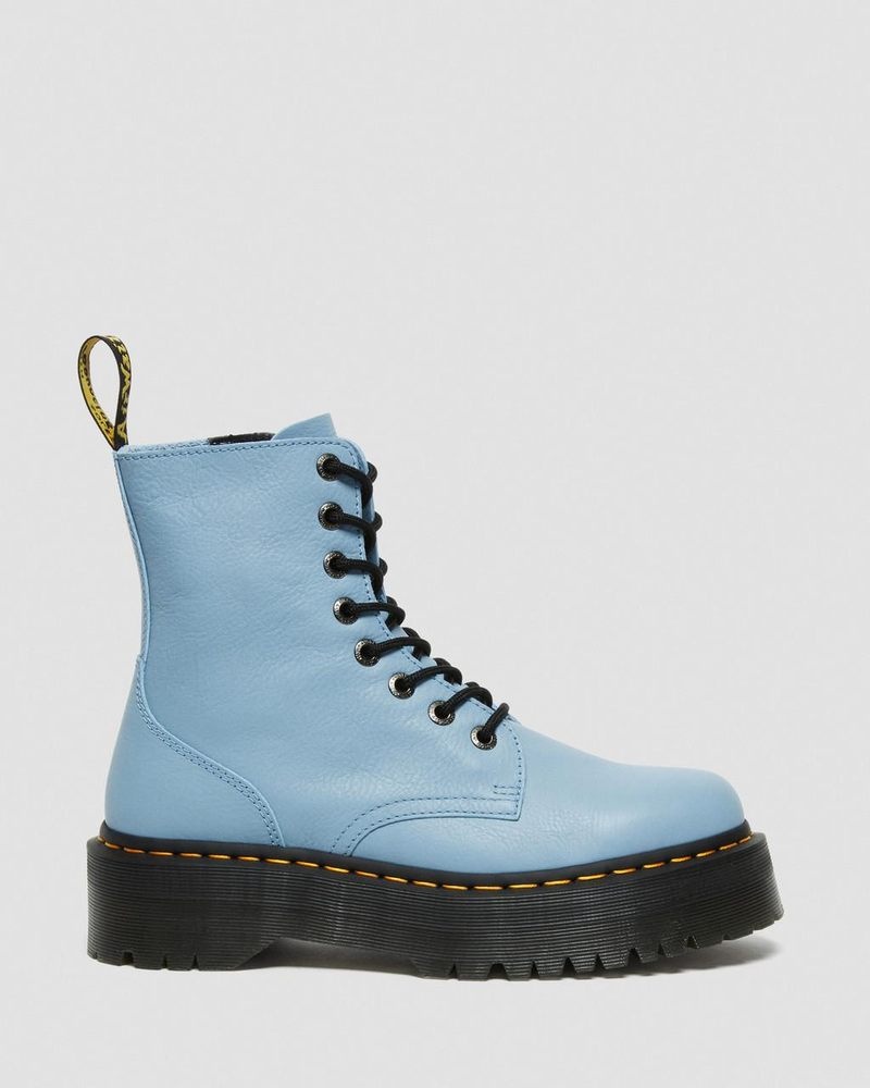 Dr Doc Martens Jadon III Boot Pisa Cuero Platforms (Pisa) Azules | BM43-M4GY