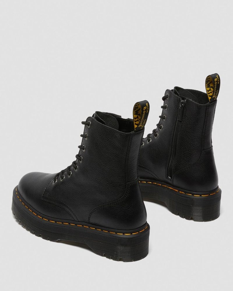 Dr Doc Martens Jadon III Boot Pisa Cuero Platforms (Pisa) Negros | LN92-W7AN