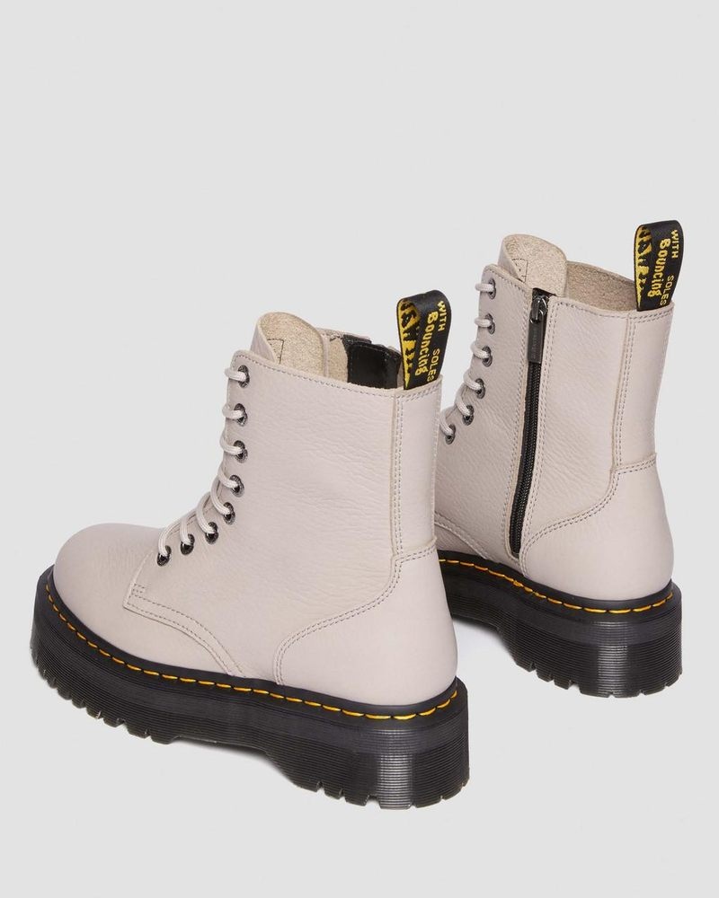 Dr Doc Martens Jadon III Boot Pisa Cuero Platforms (Pisa) Vintage Taupe | HX44-C0YL