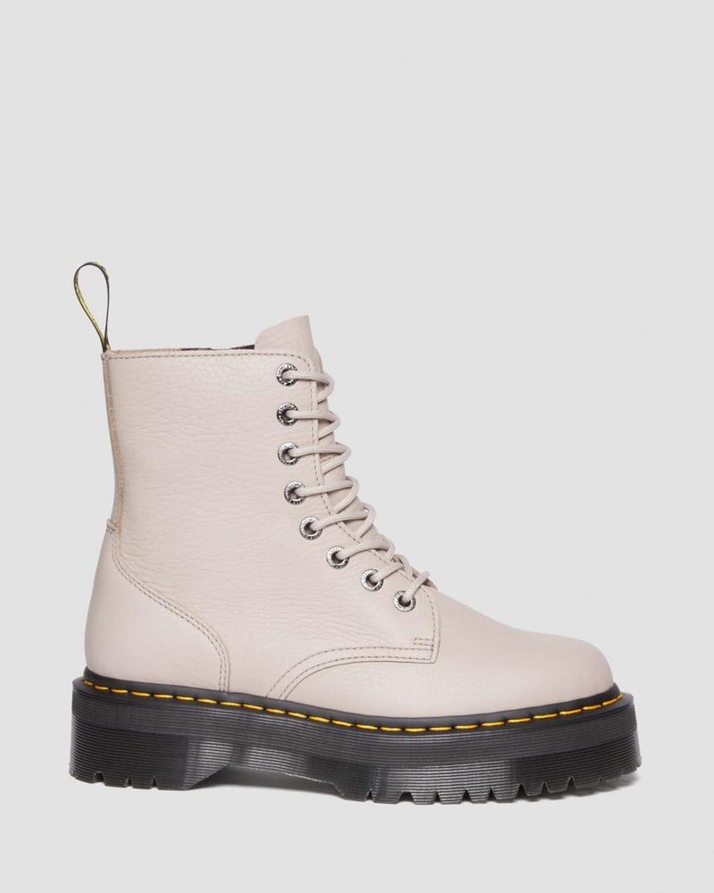 Dr Doc Martens Jadon III Boot Pisa Cuero Platforms (Pisa) Vintage Taupe | HX44-C0YL