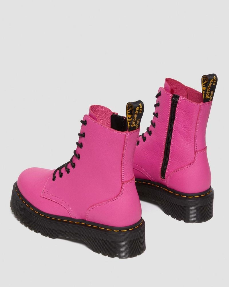 Dr Doc Martens Jadon III Boot Pisa Cuero Platforms (Pisa) Rosas | JP49-L6LS