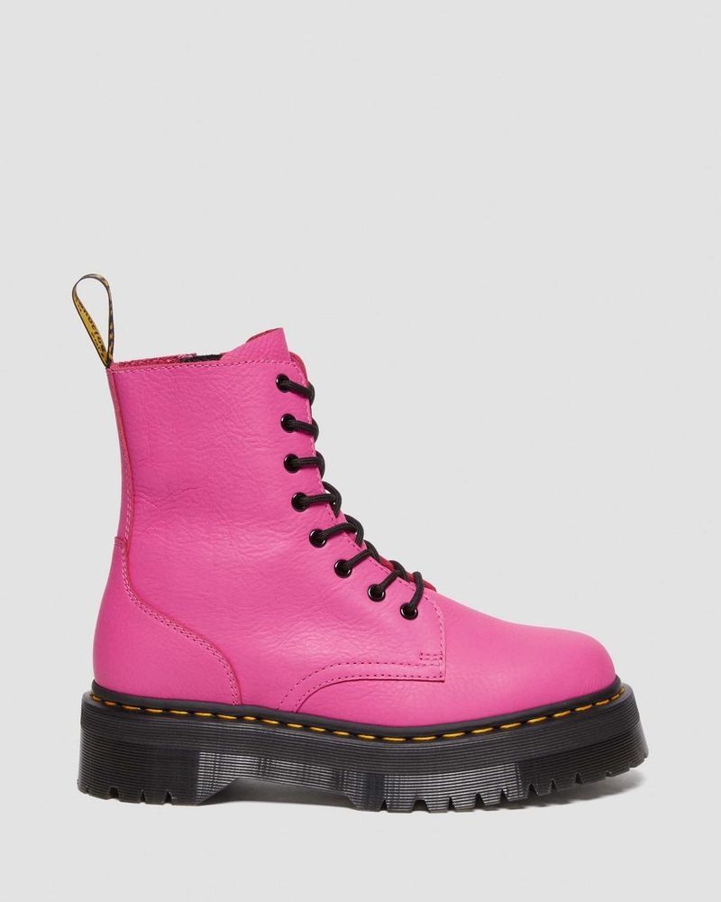 Dr Doc Martens Jadon III Boot Pisa Cuero Platforms (Pisa) Rosas | JP49-L6LS