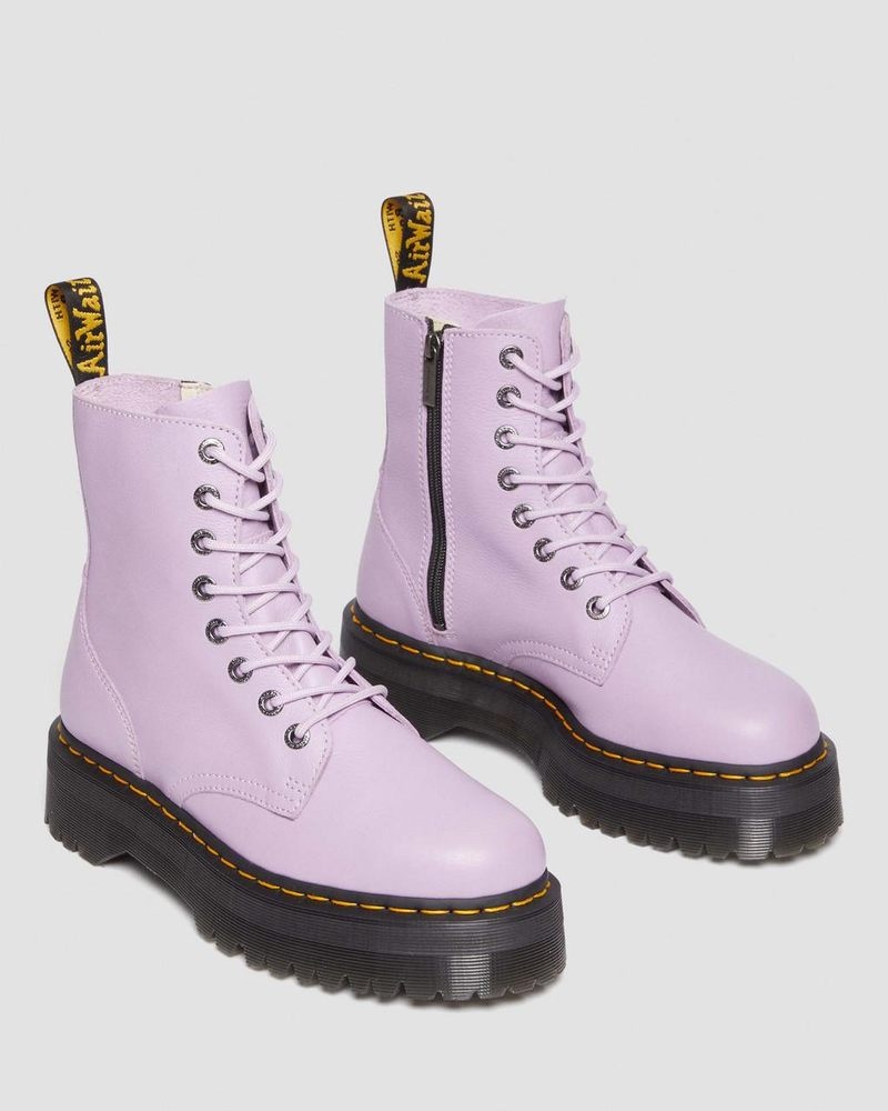 Dr Doc Martens Jadon III Boot Pisa Cuero Platforms (Pisa) Lilac | DW77-R2AZ