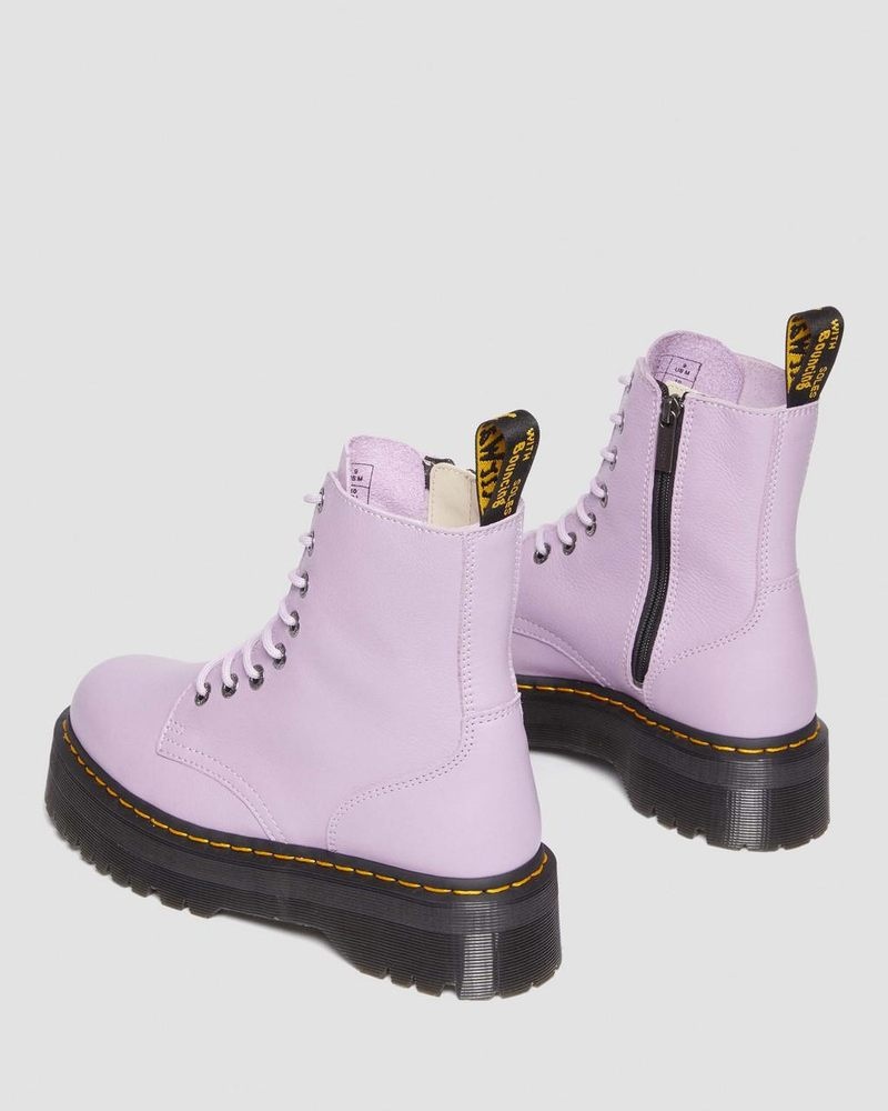 Dr Doc Martens Jadon III Boot Pisa Cuero Platforms (Pisa) Lilac | DW77-R2AZ