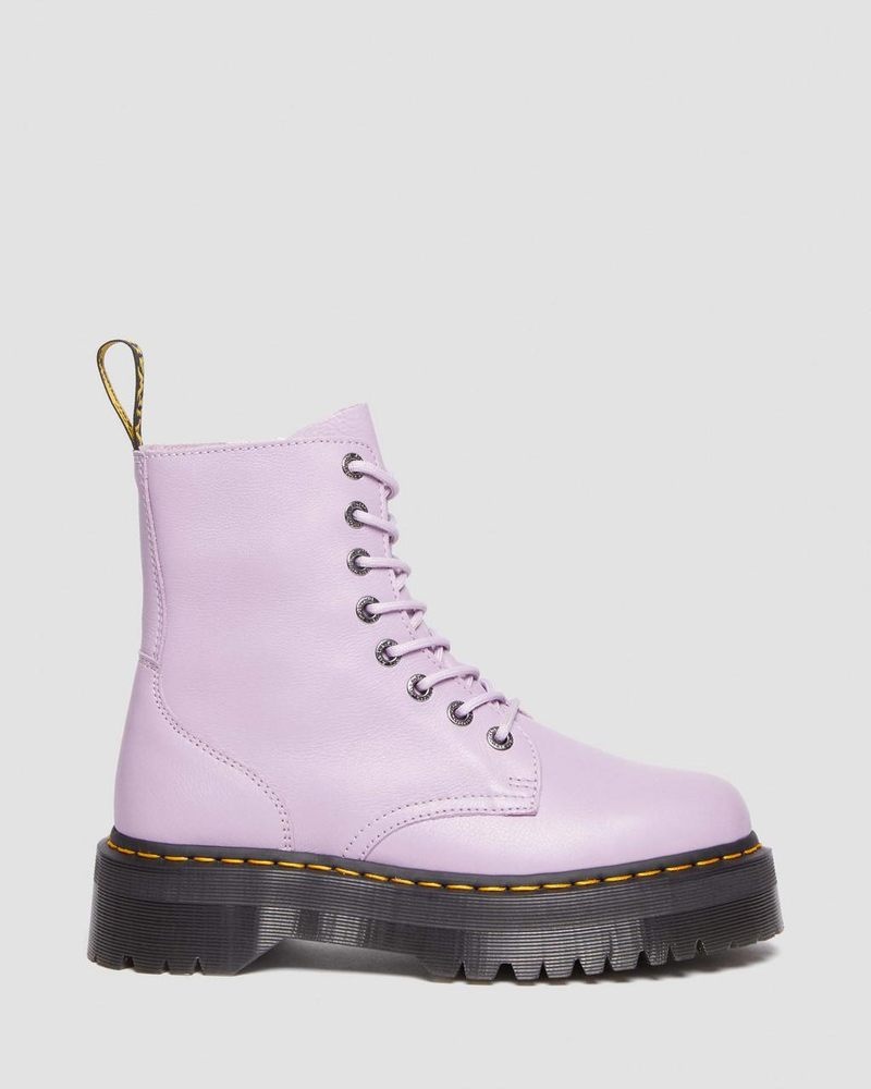 Dr Doc Martens Jadon III Boot Pisa Cuero Platforms (Pisa) Lilac | DW77-R2AZ