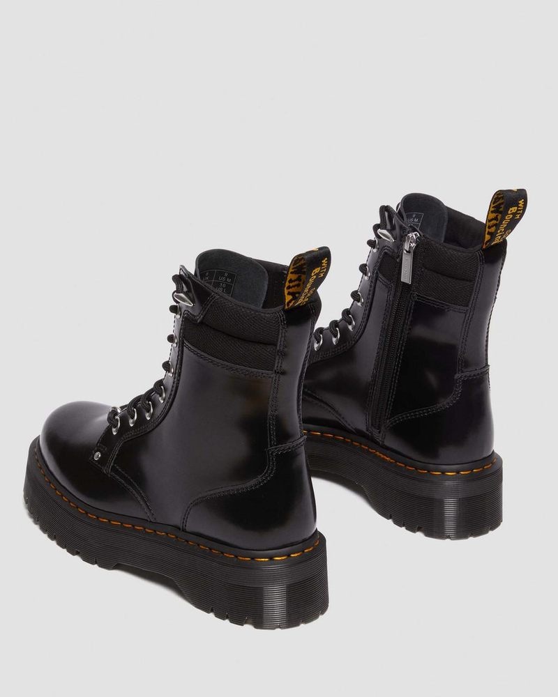 Dr Doc Martens Jadon II Boot Hardware Buttero Cuero Platforms (Buttero) Negros | DG68-O0DK