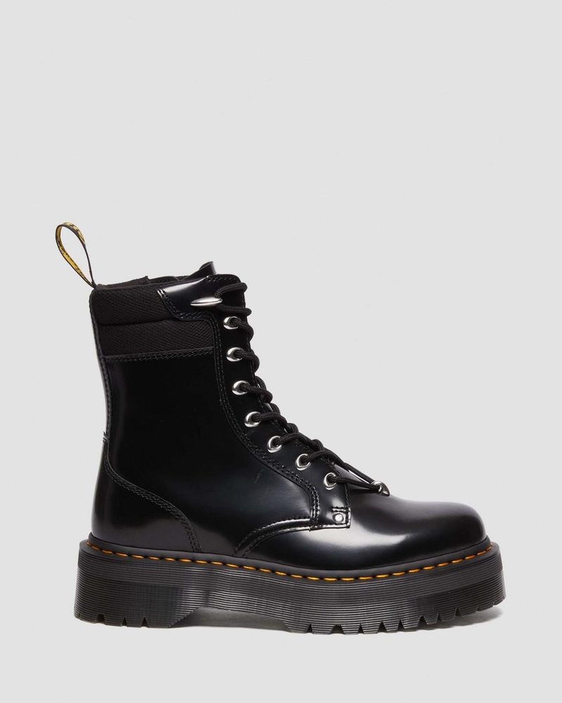 Dr Doc Martens Jadon II Boot Hardware Buttero Cuero Platforms (Buttero) Negros | DG68-O0DK